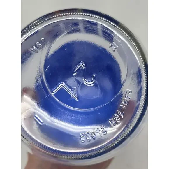 VTG Carlton Blue Lidded Glass Geese & Duck Jar 3/4 & 2 Liter USA Goose Cottage - Picture 12 of 16